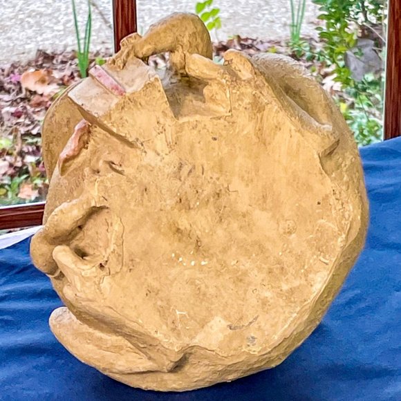 ▪️VTG▪️ARTISAN▪️1980's 1990's OOAK Ceramic Holiday Christmas Frog Home Accent - Picture 8 of 8